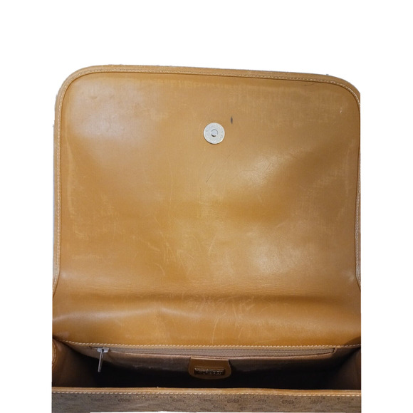 1980'S GUCCI RED & GREEN Ribbon WEB MONOGRAM GG CROSSBODY STYLE Shoulder Bag - Picture 12 of 15